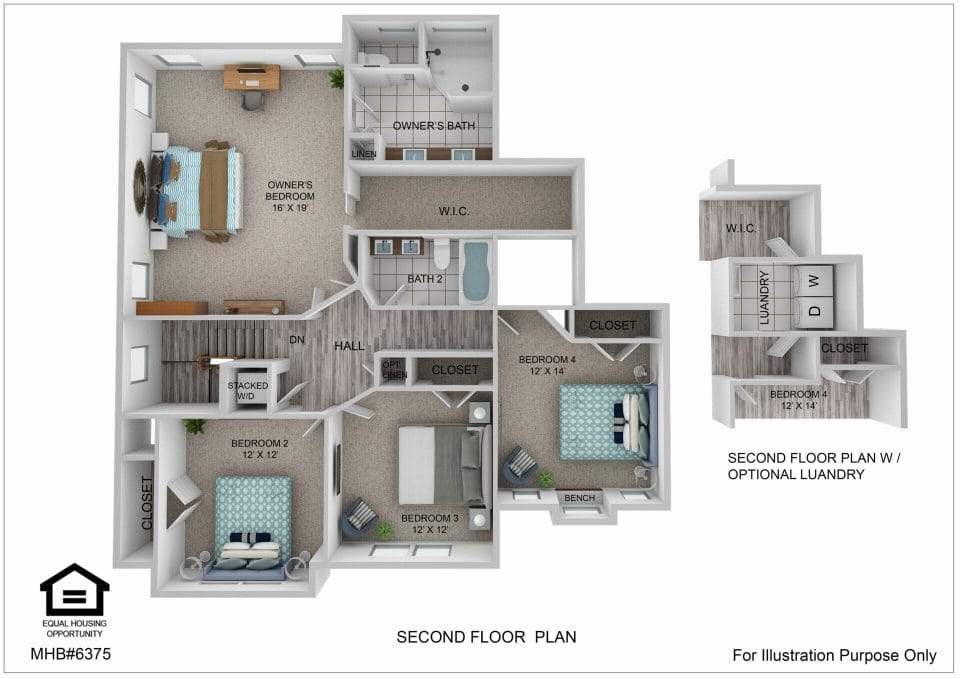 Second Floor Plan Roosevelt II Craftsman 23.05.15